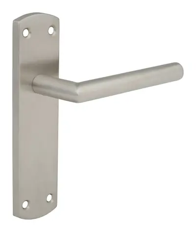 Ardstinchar door handle in satin stainless steel