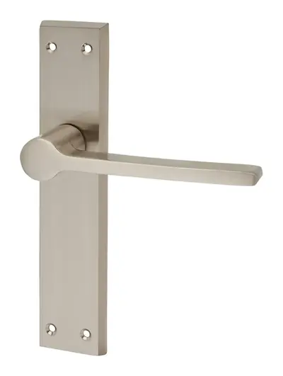 Auchinleck door handle in satin nickel