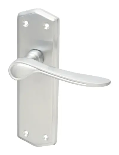 Baltersan door handle in satin chrome