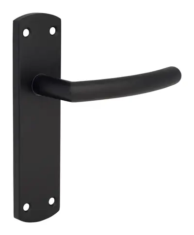Carleton lever door handle in matt black (H27) – McKee Joinery, Ayrshire