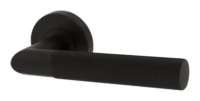 Craufurdland lever door handle in matt black (H09) – McKee Joinery, Ayrshire