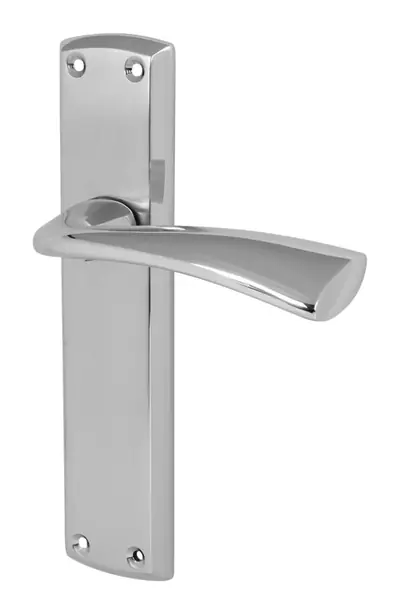 Crossraguel door handle in satin chrome