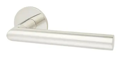 Culzean lever door handle in polished stainless (H01) – McKee Joinery, Ayrshire
