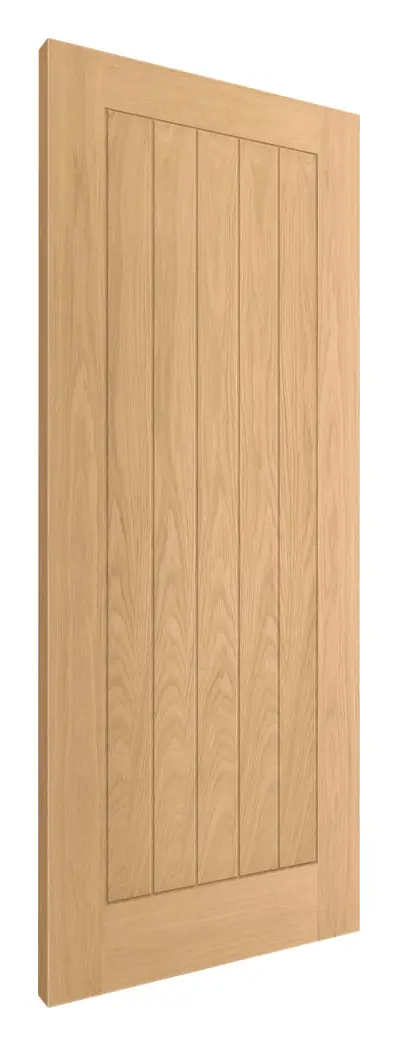 Irvine internal door in unfinished oak veneer (D01) – supplied and fitted by McKee Joinery, Ayrshire