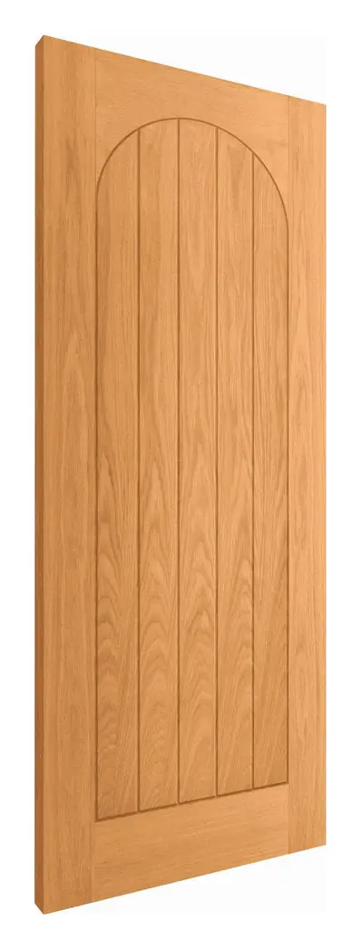 Irvine Arched internal door in pre-finished oak veneer (D14) – supplied and fitted by McKee Joinery, Ayrshire