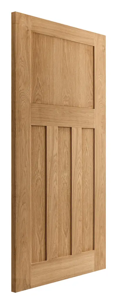 Largs 4 Panel internal door in pre-finished oak veneer (D33) – supplied and fitted by McKee Joinery, Ayrshire