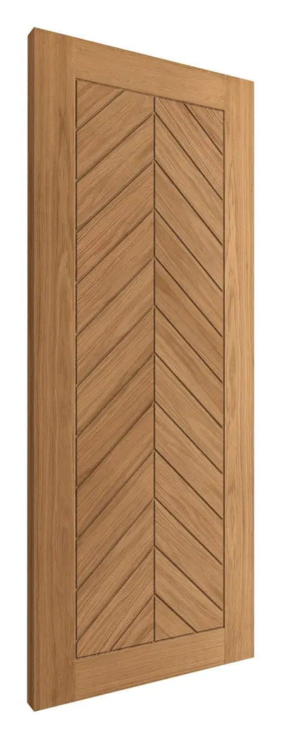 Saltcoats internal door in pre-finished oak veneer (D54) – supplied and fitted by McKee Joinery, Ayrshire