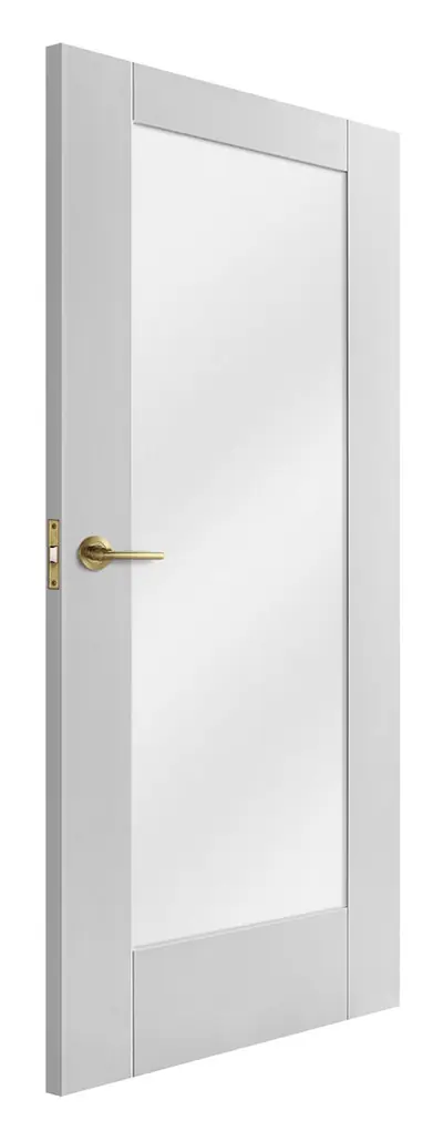 Troon 1 Light Frosted Glazed internal door in white primed (D62) – supplied and fitted by McKee Joinery, Ayrshire