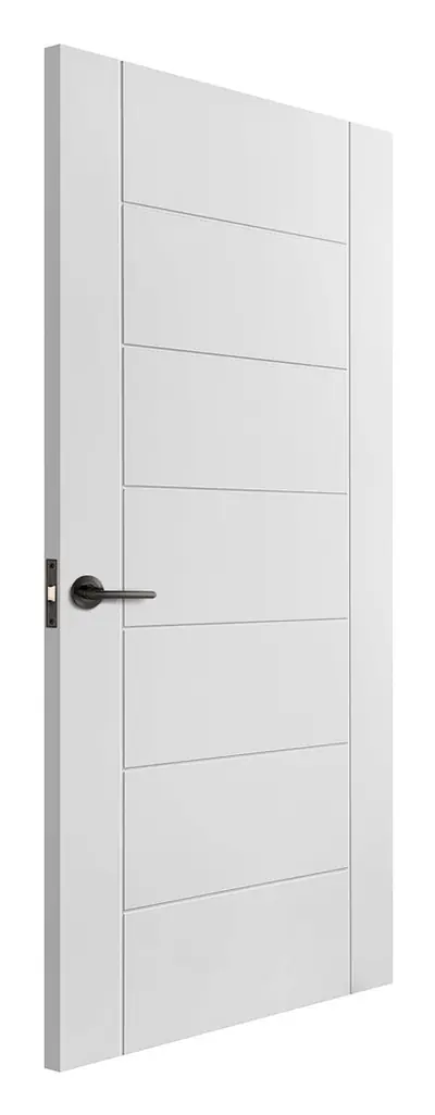 Prestwick internal door in white primed (D63) – supplied and fitted by McKee Joinery, Ayrshire