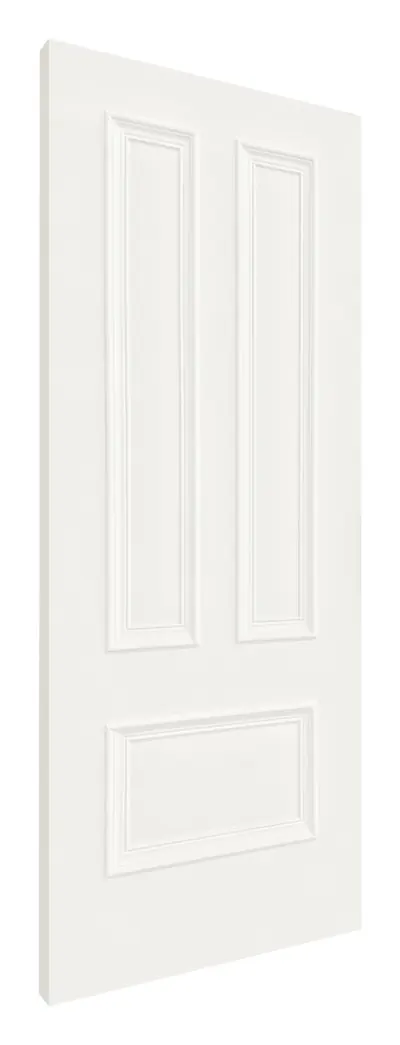 Mauchline 3 Panel internal door in pre-finished white (D74) – supplied and fitted by McKee Joinery, Ayrshire