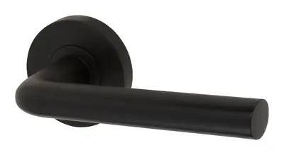 Killochan lever door handle in matt black (H18) – McKee Joinery, Ayrshire