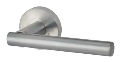 Portencross door handle in satin chrome
