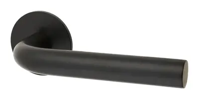 Sorn lever door handle in matt black (H07) – McKee Joinery, Ayrshire